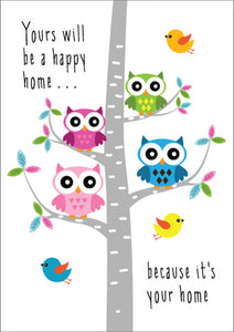 Happy Home - New Home Birds Foil Textured StdHappy Home - New Home Birds Foil Textured Std