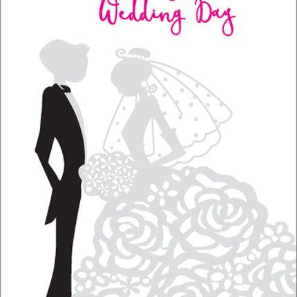 With Love - Wedding Silhouette Foil Textured StdWith Love - Wedding Silhouette Foil Textured Std