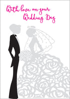 With Love - Wedding Silhouette Foil Textured StdWith Love - Wedding Silhouette Foil Textured Std