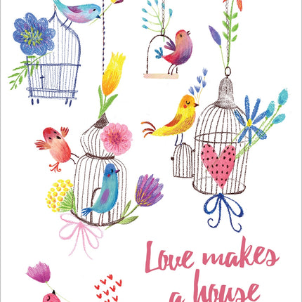 Love Makes A House A Home - Std Card  Waterboard (6 Pack)Love Makes A House A Home - Std Card  Waterboard (6 Pack)