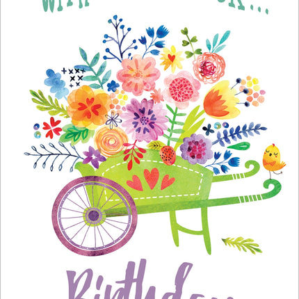 With Love Birthday - Std Card  Waterboard (6 Pack)With Love Birthday - Std Card  Waterboard (6 Pack)