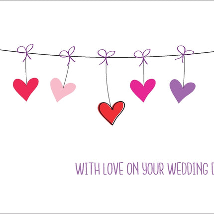 With Love Wedding Day (Hearts) - Std Card  Gloss (6 Pack)With Love Wedding Day (Hearts) - Std Card  Gloss (6 Pack)