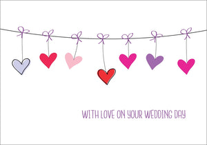 With Love Wedding Day (Hearts) - Std Card  Gloss (6 Pack)With Love Wedding Day (Hearts) - Std Card  Gloss (6 Pack)