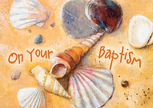 On Your Baptisim - Shells Std Card  Gloss (6 Pack)On Your Baptisim - Shells Std Card  Gloss (6 Pack)