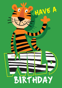 Wild Birthday - Tiger Std Card  Gloss (6 Pack)Wild Birthday - Tiger Std Card  Gloss (6 Pack)