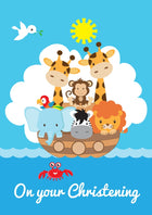On Your Christening - Noahs Boat Std Card  Gloss (6 Pack)On Your Christening - Noahs Boat Std Card  Gloss (6 Pack)