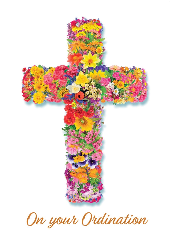Ordination - Flower Cross Std Card Gloss (6 Pack)Ordination - Flower Cross Std Card Gloss (6 Pack)