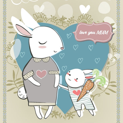 Mothers Day - Bunnies Std Card Gloss (6 Pack)Mothers Day - Bunnies Std Card Gloss (6 Pack)