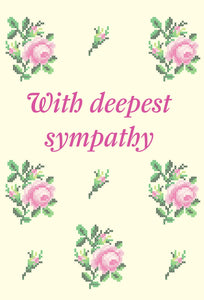 With Deepest Sympathy - Cross Stitch Std Card Gloss (6 Pack)With Deepest Sympathy - Cross Stitch Std Card Gloss (6 Pack)