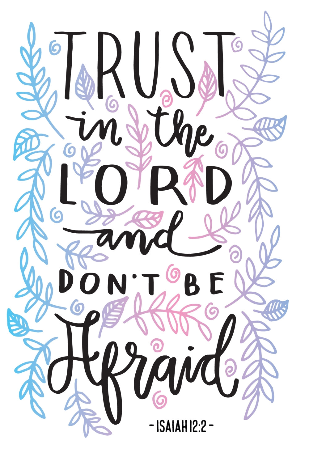 Trust In The Lord - Std Card Gloss (6 Pack)Trust In The Lord - Std Card Gloss (6 Pack)