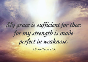 My Grace Is Sufficient - Sky Std Card Gloss (6 Pack)My Grace Is Sufficient - Sky Std Card Gloss (6 Pack)