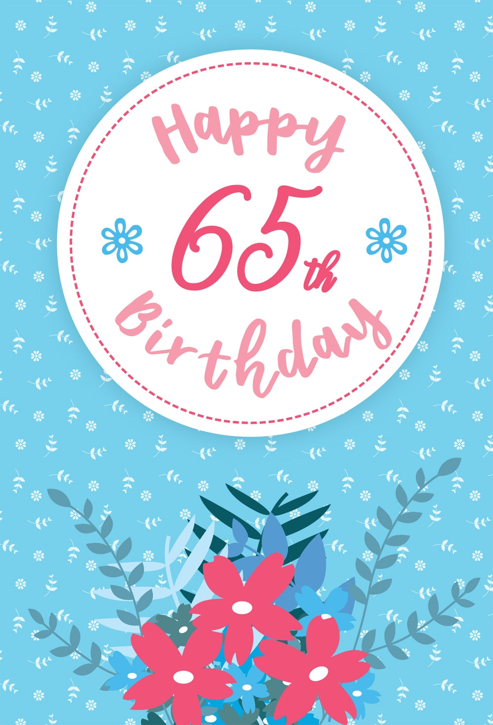 Happy 65Th Birthday -  Std Card Gloss (6 Pack)Happy 65Th Birthday -  Std Card Gloss (6 Pack)