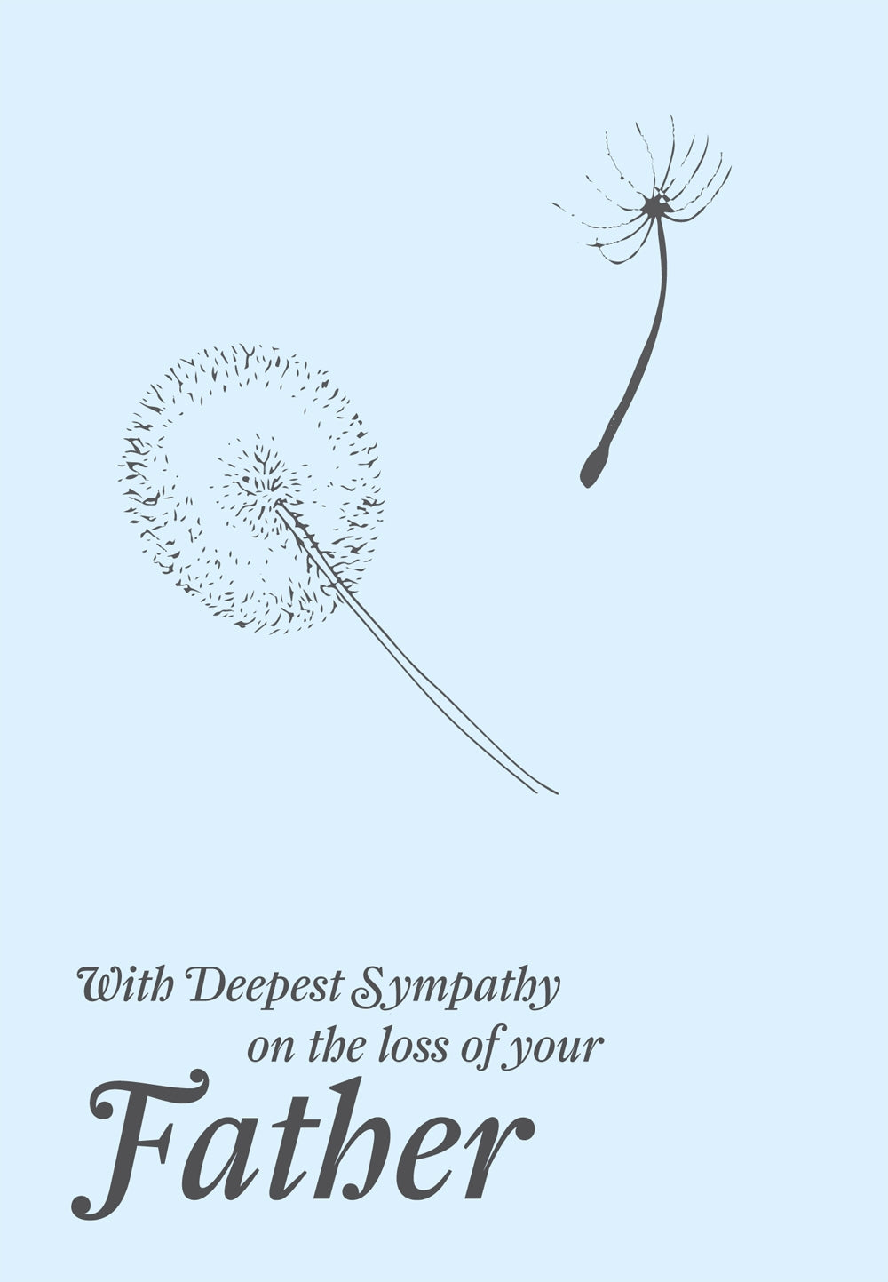 With Deepest Sympathy - Dandelion Std Card Gloss (6 Pack)With Deepest Sympathy - Dandelion Std Card Gloss (6 Pack)