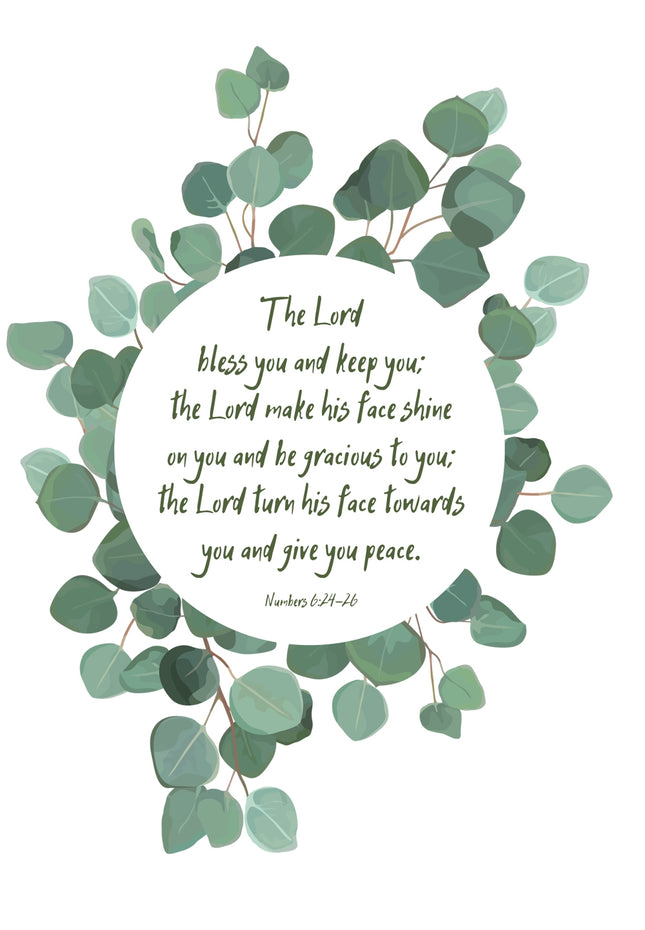 The Lord Bless You -  Leaves Std Card Gloss (6 Pack)The Lord Bless You -  Leaves Std Card Gloss (6 Pack)
