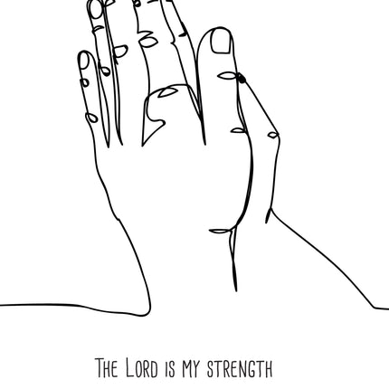 The Lord Is Strength - Hands Std Card Gloss (6 Pack)The Lord Is Strength - Hands Std Card Gloss (6 Pack)