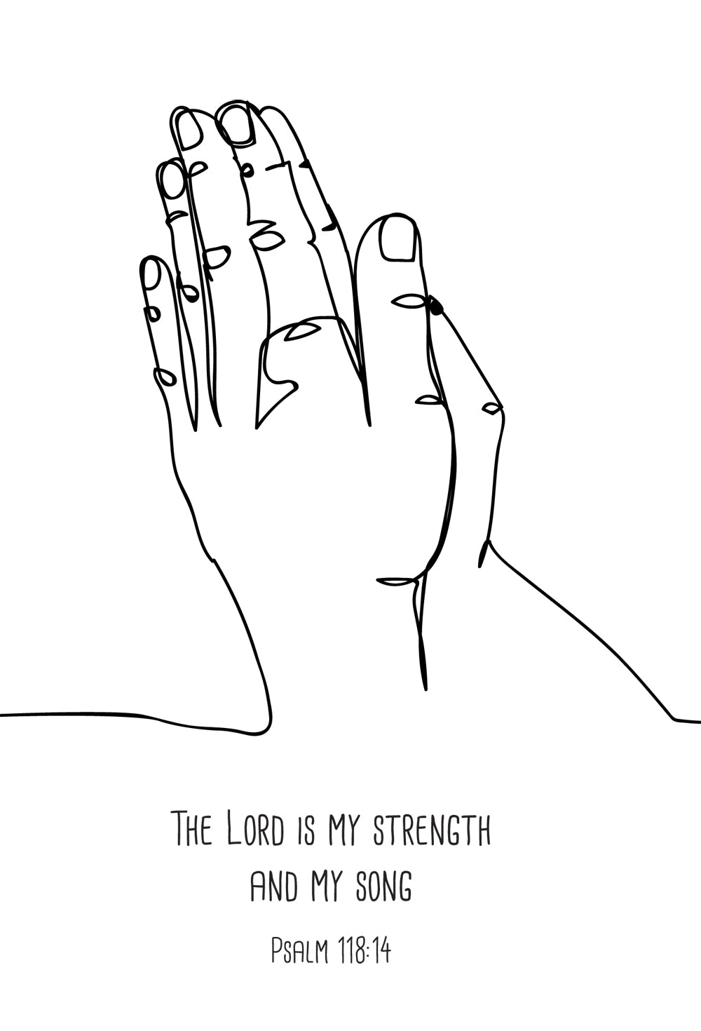 The Lord Is Strength - Hands Std Card Gloss (6 Pack)The Lord Is Strength - Hands Std Card Gloss (6 Pack)