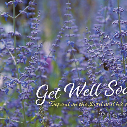 Get Well Soon - Lavender Std Card Gloss (6 Pack)Get Well Soon - Lavender Std Card Gloss (6 Pack)