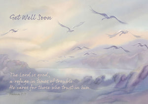 Get Well Soon - Watercolour - Textured 6pk