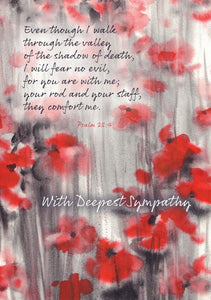 With Deepest Sympathy - Watercolour - Textured 6pk
