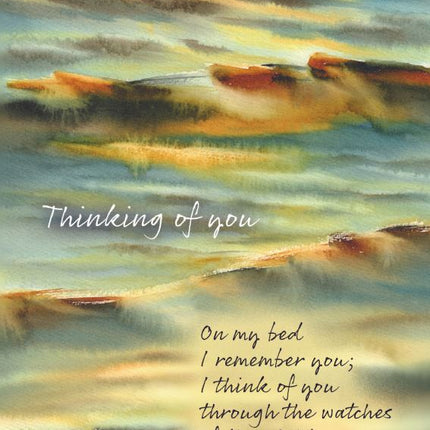 Thinking Of You - Watercolour - Textured 6pk