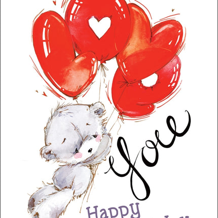 Happy Birthday - Love You Bear Std Card Textured (6 Pack)Happy Birthday - Love You Bear Std Card Textured (6 Pack)