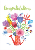 Congratulations - Watering Can Std Card Textured (6 Pack)Congratulations - Watering Can Std Card Textured (6 Pack)