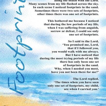 Footprints Std Card Textured (6 Pack)Footprints Std Card Textured (6 Pack)