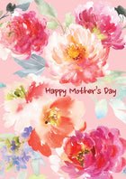 Mothers Day - Pink Flowers Std Card Textured (6 Pack)Mothers Day - Pink Flowers Std Card Textured (6 Pack)