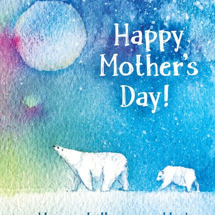Mothers Day - Polar Bears Std Card Textured (6 Pack)Mothers Day - Polar Bears Std Card Textured (6 Pack)