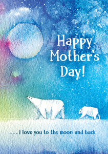 Mothers Day - Polar Bears Std Card Textured (6 Pack)Mothers Day - Polar Bears Std Card Textured (6 Pack)