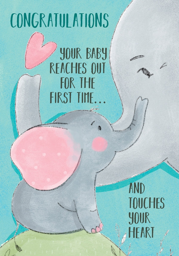 Congratulations - Elephants Std Card Textured (6 Pack)Congratulations - Elephants Std Card Textured (6 Pack)