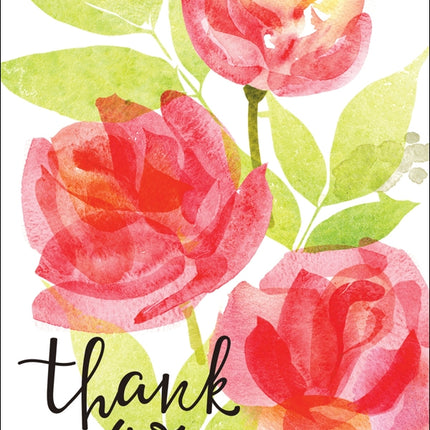 Thank You - Flowers Std Card Textured (6 Pack)Thank You - Flowers Std Card Textured (6 Pack)
