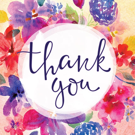 Thank You - Flowers Std Card Textured (6 Pack)Thank You - Flowers Std Card Textured (6 Pack)