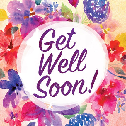 Get Well Soon - Flowers Std Card Textured (6 Pack)Get Well Soon - Flowers Std Card Textured (6 Pack)