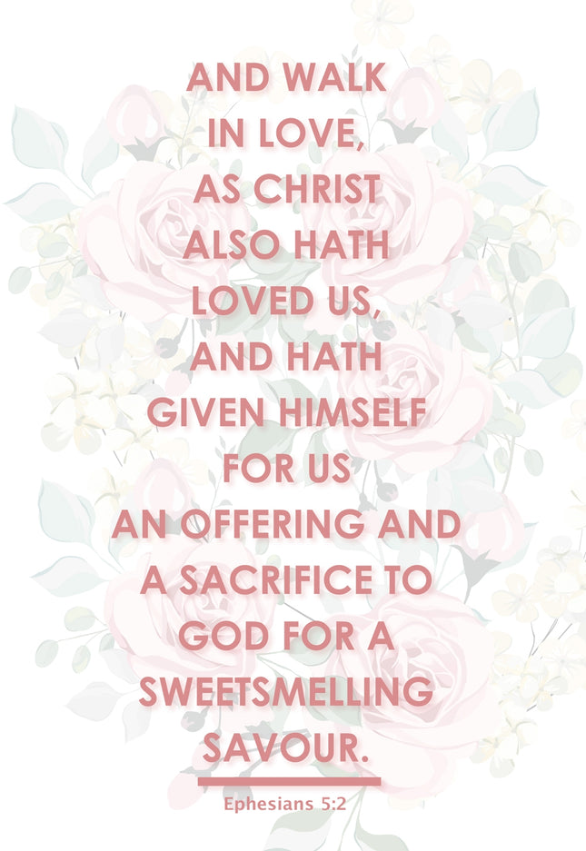 And Walk In Love -  Std Card Textured (6 Pack)And Walk In Love -  Std Card Textured (6 Pack)