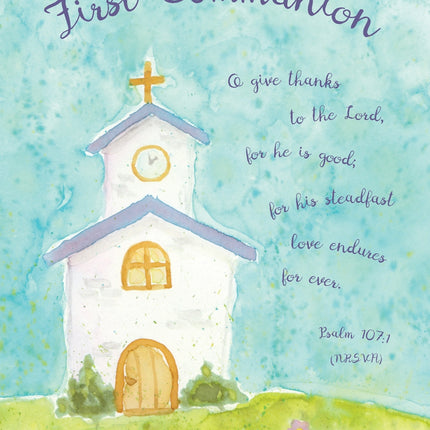 On Your First Communion - Church Std Card Textured (6 Pack)On Your First Communion - Church Std Card Textured (6 Pack)