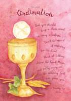 On Your Ordination  - Chalice  Std Card Textured (6 Pack)On Your Ordination  - Chalice  Std Card Textured (6 Pack)