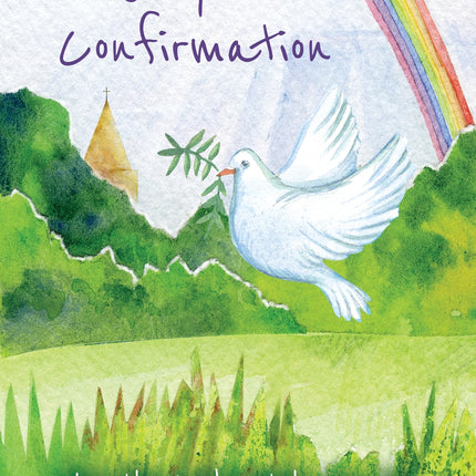 On Your Confirmation - Dove & Rainbow Std Card Textured (6 Pack)On Your Confirmation - Dove & Rainbow Std Card Textured (6 Pack)