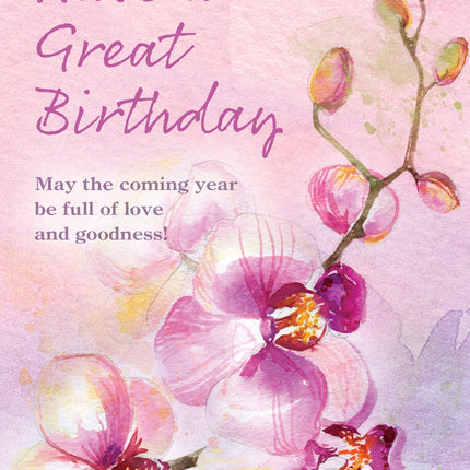 Have A Great Birthday  - Flowers Textured (6 Pack)Have A Great Birthday  - Flowers Textured (6 Pack)