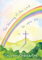 On Your Ordination  - Rainbow  Std Card Textured (6 Pack)On Your Ordination  - Rainbow  Std Card Textured (6 Pack)