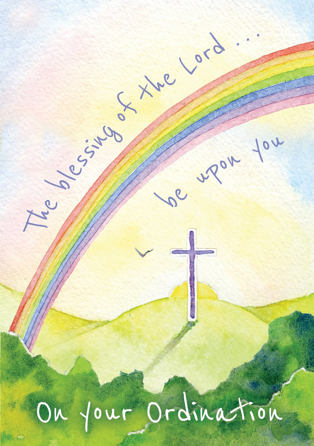 On Your Ordination  - Rainbow  Std Card Textured (6 Pack)On Your Ordination  - Rainbow  Std Card Textured (6 Pack)