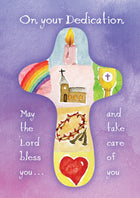 On Your Dedication  - Cross  Std Card Textured (6 Pack)On Your Dedication  - Cross  Std Card Textured (6 Pack)