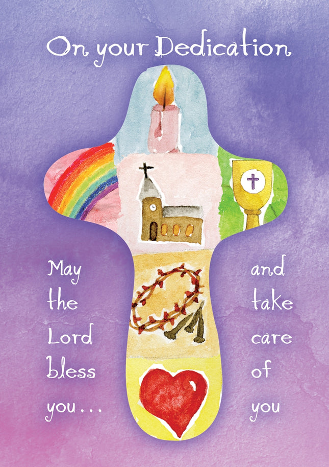 On Your Dedication  - Cross  Std Card Textured (6 Pack)On Your Dedication  - Cross  Std Card Textured (6 Pack)