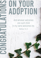 On Your Adoption - Ivy -  Std Card Textured (6 Pack)On Your Adoption - Ivy -  Std Card Textured (6 Pack)