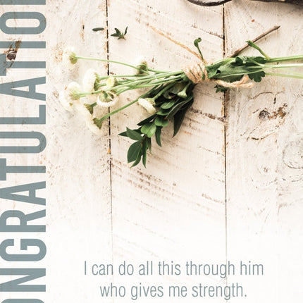 Congratulations Flowers -  Std Card Textured (6 Pack)Congratulations Flowers -  Std Card Textured (6 Pack)