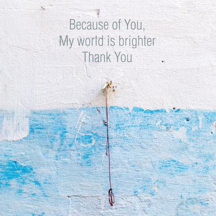 Thank You - Blue Wall-  Std Card Textured (6 Pack)Thank You - Blue Wall-  Std Card Textured (6 Pack)