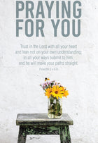 Praying For You - Yellow Flower -  Std Card Textured (6 Pack)Praying For You - Yellow Flower -  Std Card Textured (6 Pack)