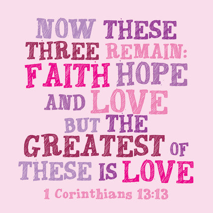 Now These Three Remain - Square Card GlossNow These Three Remain - Square Card Gloss