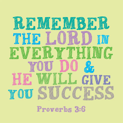 Remember The Lord - Square Card GlossRemember The Lord - Square Card Gloss