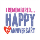 First Wedding AnniversaryFirst Wedding Anniversary